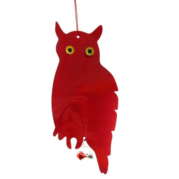 Bird Scare Owl for Woodpecker Deterrent Reflective Scare Spiral