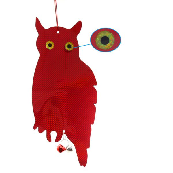 Bird Scare Owl for Woodpecker Deterrent Reflective Scare Spiral - Image 4