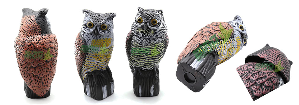 bird scare owls plastic